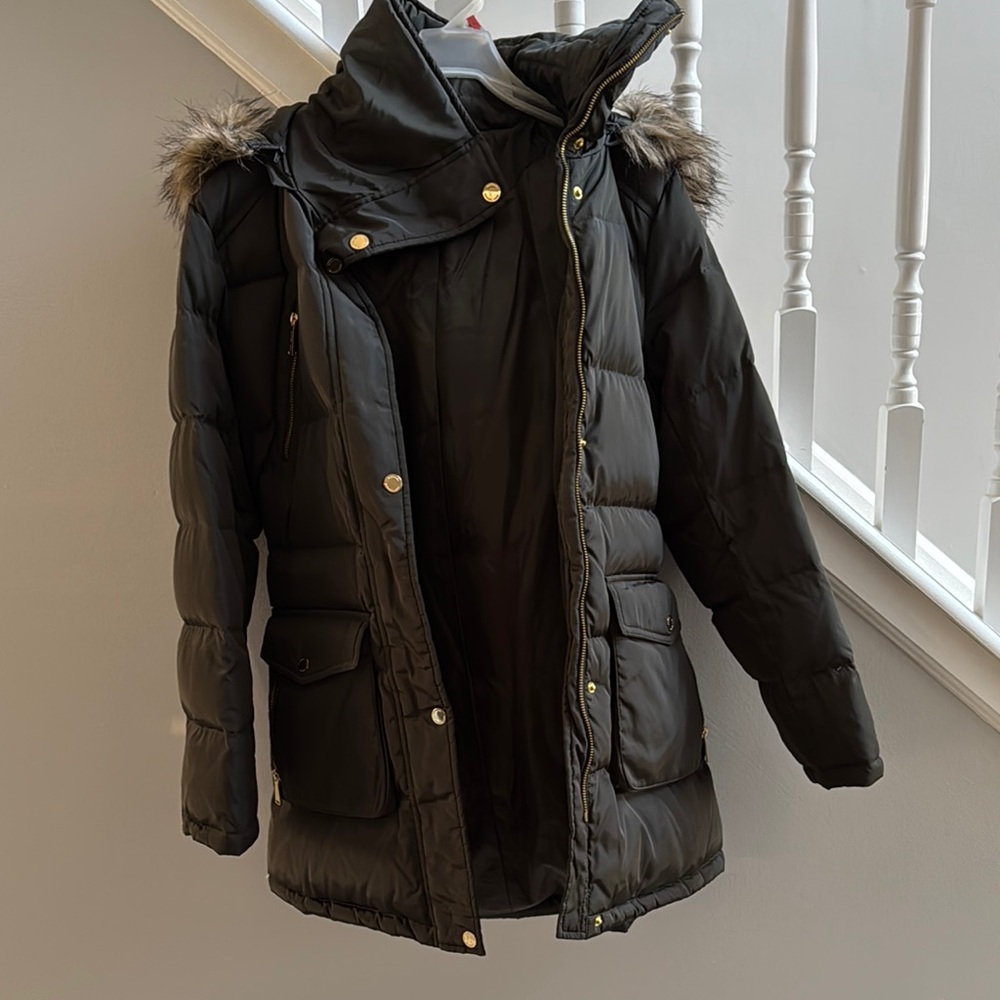 MICHAEL Michael Kors Green Puffer Coat Size Large